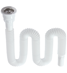 65*32 Luxury Flexible Siphon (Double Flexible Siphon ) (145cm.)
