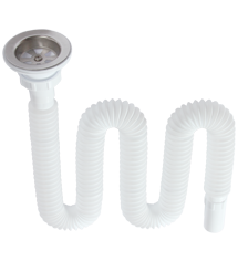 85*32 Luxury Flexible Siphon (Double Flexible Siphon) (145cm.)